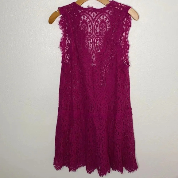 New Free People Bright Orchid Lace Slip Dress S - Picture 7 of 11
